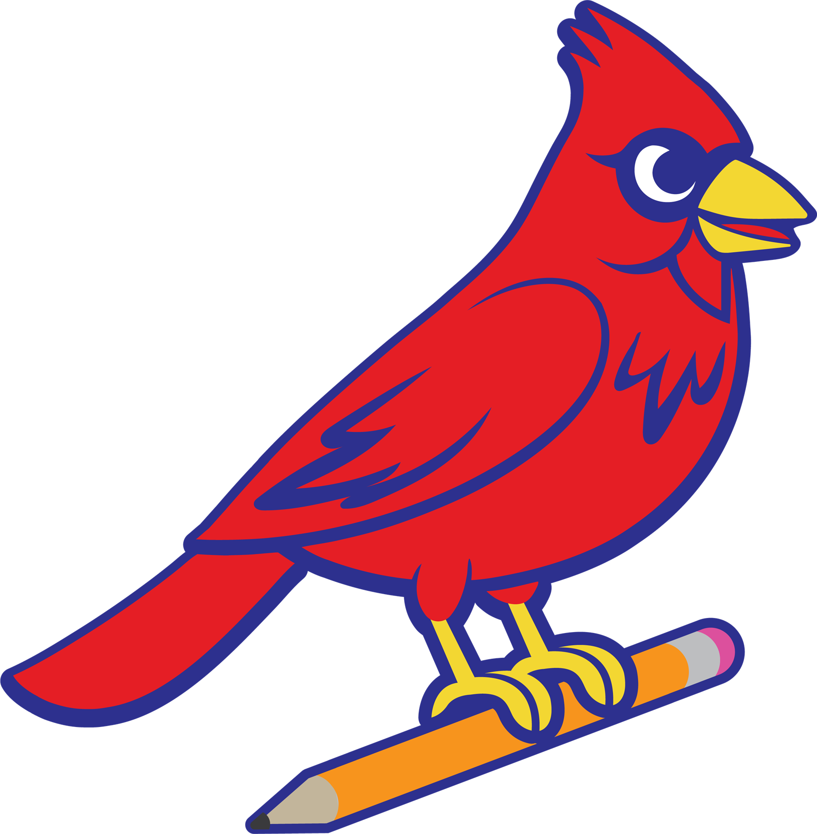  Pleasant Plains Cardinal Logo
